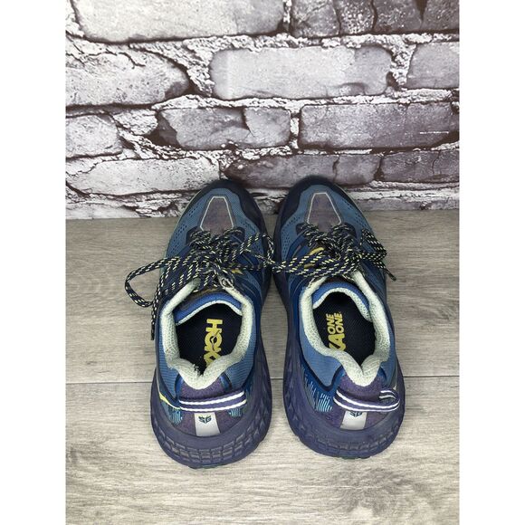 Hoka One One Speedgoat 3 Blue Synthetic Sneakers Shoes Women Sz 7M US/38 2/3EU - Picture 5 of 16